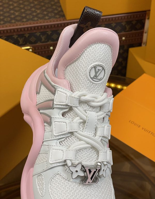 ルイヴィトン 靴 LV アークライト スニーカー レディース lv303328 ホワイト/ピンク N品 スニーカー レディース 人気 30代 - 画像 (2)