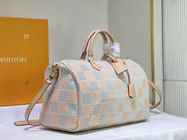 ルイヴィトン スピーディバンドリエール 40 ダミエポップ レザー lv301329 ピーチ N品 スピーディ p9 バンドリエール 40 - 画像 (9)