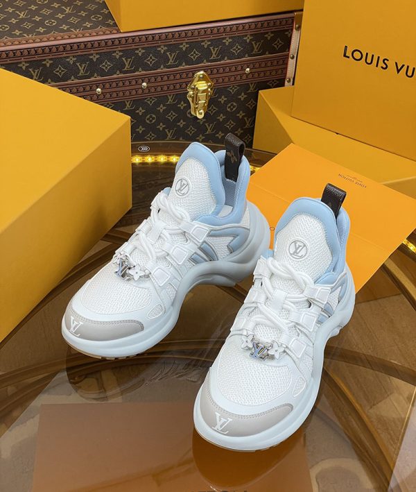 ルイヴィトン 靴 LV アークライト スニーカー レディース lv303329 ホワイト/スカイブルー N品 スニーカー レディース 人気 30代 - 画像 (9)
