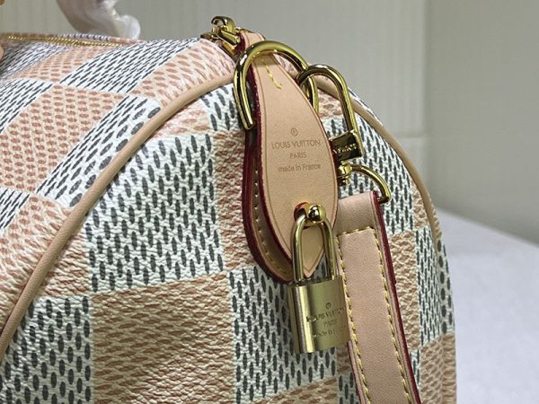 ルイヴィトン スピーディバンドリエール 40 ダミエポップ レザー lv301329 ピーチ N品 スピーディ p9 バンドリエール 40 - 画像 (6)