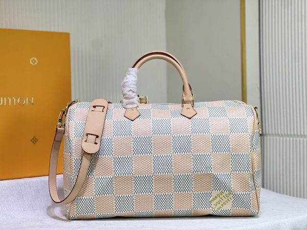 ルイヴィトン スピーディバンドリエール 40 ダミエポップ レザー lv301329 ピーチ N品 スピーディ p9 バンドリエール 40 - 画像 (5)