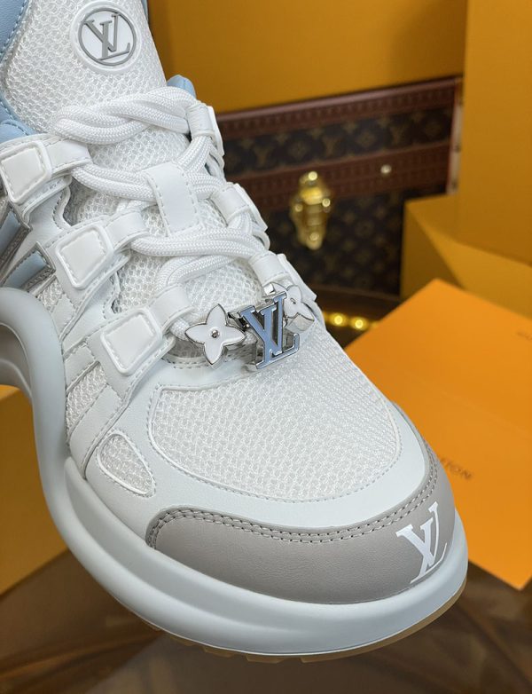 ルイヴィトン 靴 LV アークライト スニーカー レディース lv303329 ホワイト/スカイブルー N品 スニーカー レディース 人気 30代 - 画像 (2)