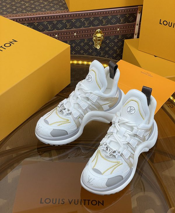 ルイヴィトン 靴 LV アークライト スニーカー レディース lv303330 ホワイト/グレー N品 スニーカー レディース 人気 30代 - 画像 (8)