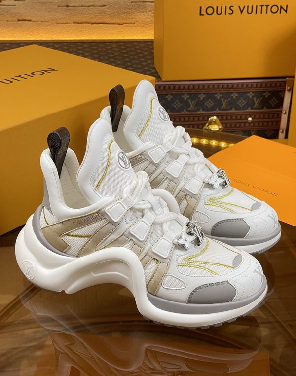 ルイヴィトン 靴 LV アークライト スニーカー レディース lv303330 ホワイト/グレー N品 スニーカー レディース 人気 30代 - 画像 (7)