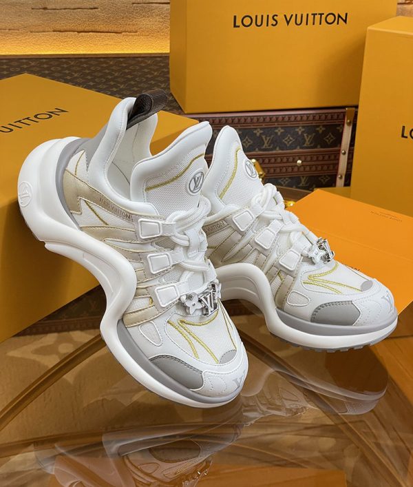 ルイヴィトン 靴 LV アークライト スニーカー レディース lv303330 ホワイト/グレー N品 スニーカー レディース 人気 30代 - 画像 (6)