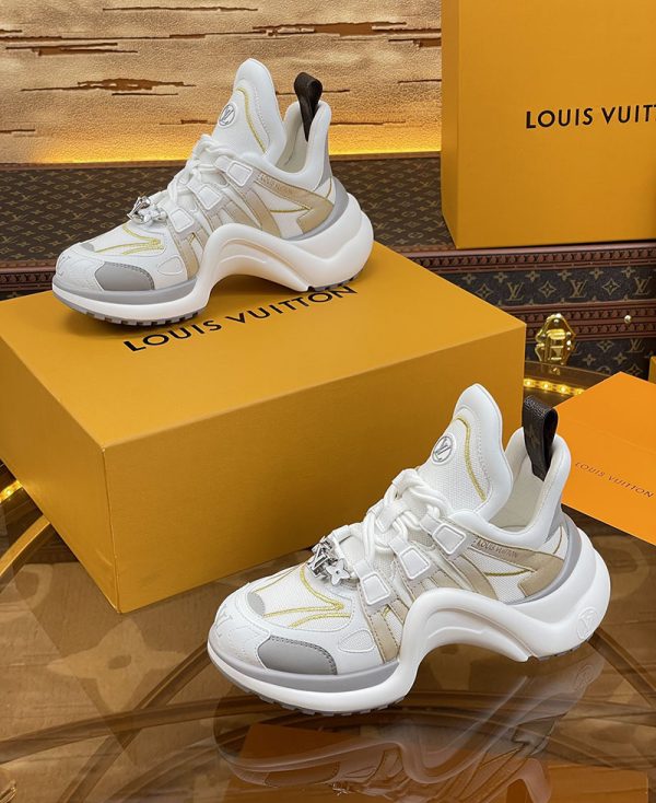 ルイヴィトン 靴 LV アークライト スニーカー レディース lv303330 ホワイト/グレー N品 スニーカー レディース 人気 30代 - 画像 (5)
