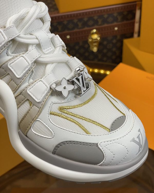 ルイヴィトン 靴 LV アークライト スニーカー レディース lv303330 ホワイト/グレー N品 スニーカー レディース 人気 30代 - 画像 (2)