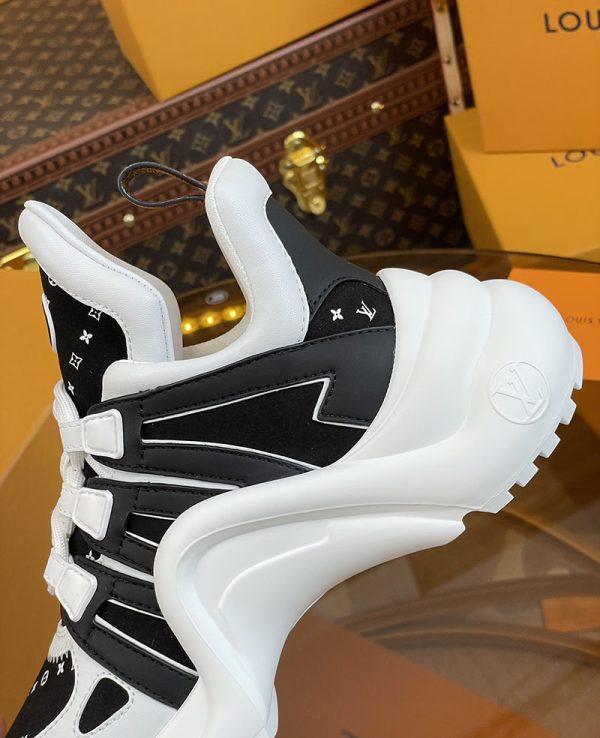 ルイヴィトン 靴 LV アークライト スニーカー レディース lv303331 ホワイト/ブラック N品 スニーカー レディース 人気 30代 - 画像 (4)