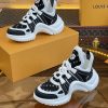 ルイヴィトン 靴 LV アークライト スニーカー レディース lv303331 ホワイト/ブラック N品 スニーカー レディース 人気 30代 - 画像 (2)