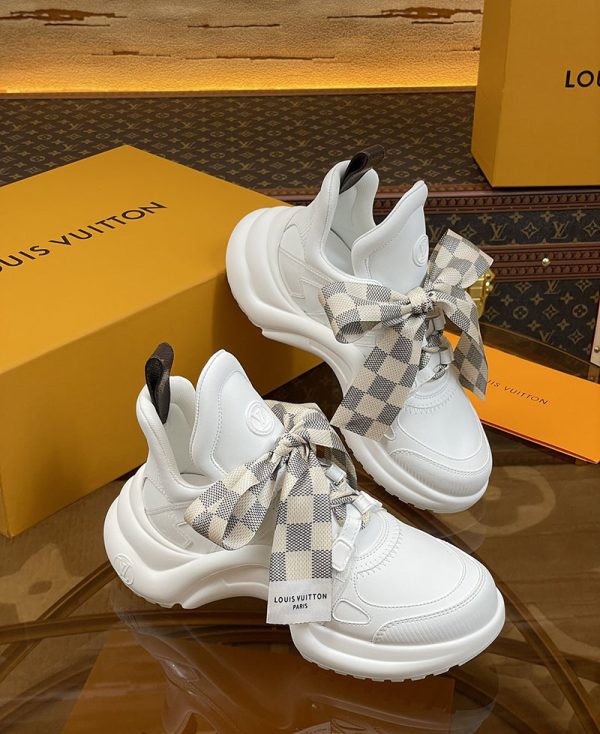 ルイヴィトン 靴 LV アークライト スニーカー レディース lv303333 ホワイト N品 スニーカー おすすめ レディース 歩きやすい - 画像 (9)