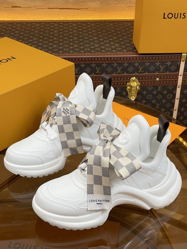 ルイヴィトン 靴 LV アークライト スニーカー レディース lv303333 ホワイト N品 スニーカー おすすめ レディース 歩きやすい - 画像 (5)