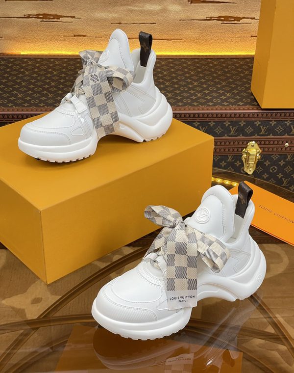 ルイヴィトン 靴 LV アークライト スニーカー レディース lv303333 ホワイト N品 スニーカー おすすめ レディース 歩きやすい - 画像 (4)