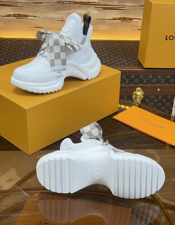 ルイヴィトン 靴 LV アークライト スニーカー レディース lv303333 ホワイト N品 スニーカー おすすめ レディース 歩きやすい - 画像 (2)
