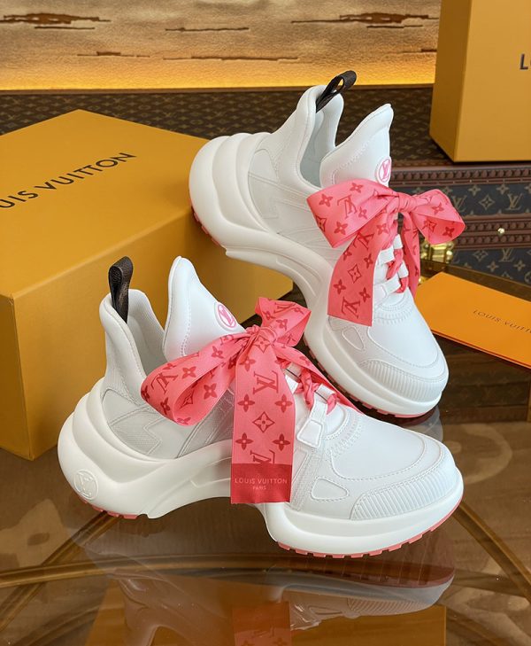 ルイヴィトン 靴 LV アークライト スニーカー レディース lv303334 ホワイト N品 歩きやすいスニーカー レディース 旅行 - 画像 (8)