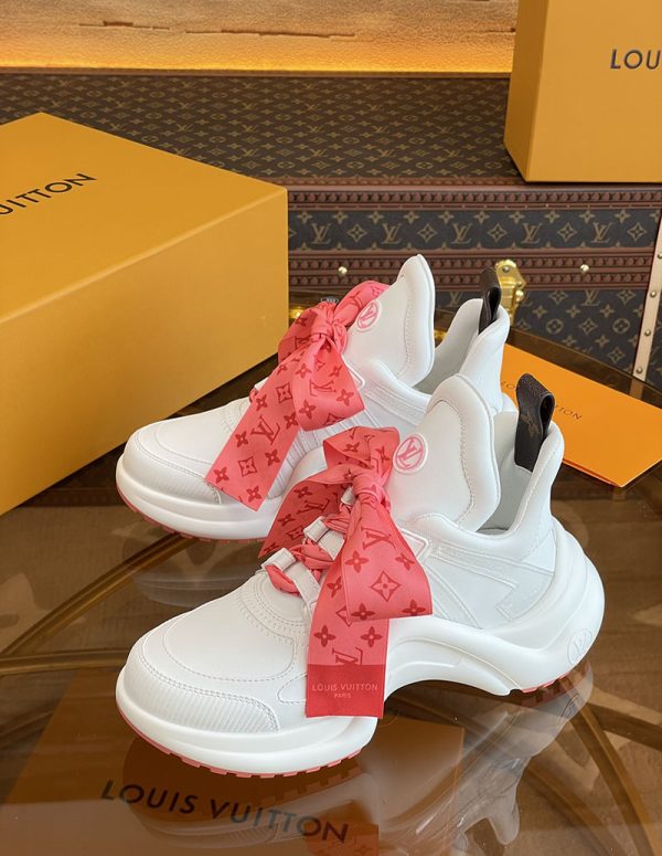 ルイヴィトン 靴 LV アークライト スニーカー レディース lv303334 ホワイト N品 歩きやすいスニーカー レディース 旅行 - 画像 (7)