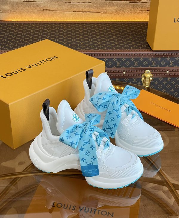 ルイヴィトン 靴 LV アークライト スニーカー レディース lv303335 ホワイト N品 スニーカー 人気レディース - 画像 (9)