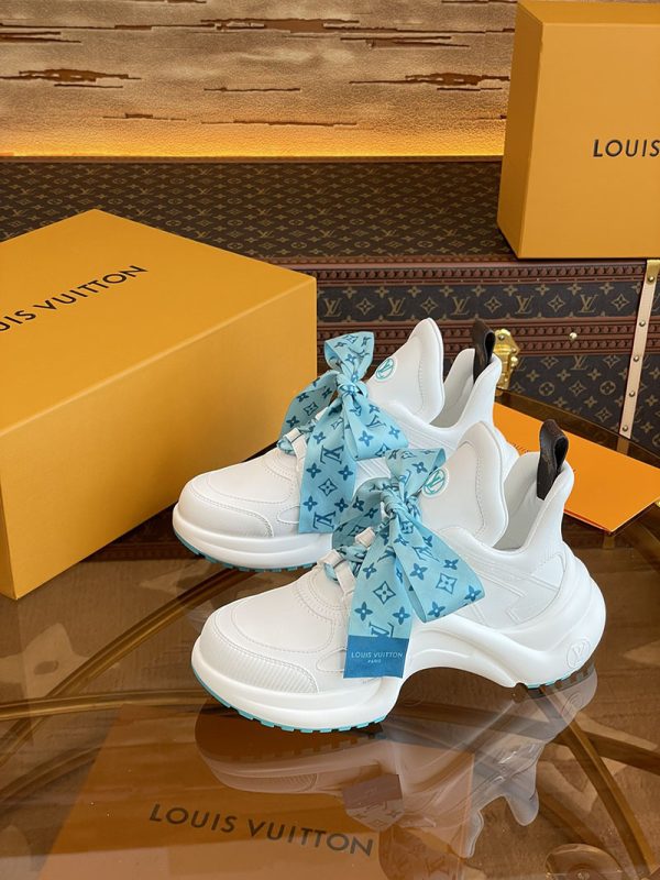 ルイヴィトン 靴 LV アークライト スニーカー レディース lv303335 ホワイト N品 スニーカー 人気レディース - 画像 (7)