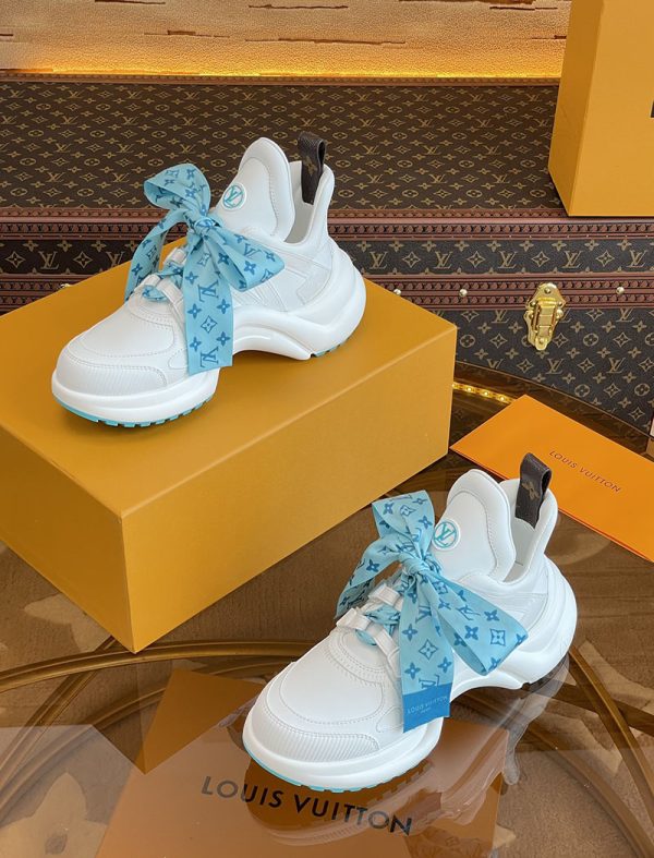 ルイヴィトン 靴 LV アークライト スニーカー レディース lv303335 ホワイト N品 スニーカー 人気レディース - 画像 (6)