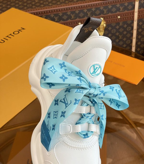 ルイヴィトン 靴 LV アークライト スニーカー レディース lv303335 ホワイト N品 スニーカー 人気レディース - 画像 (3)