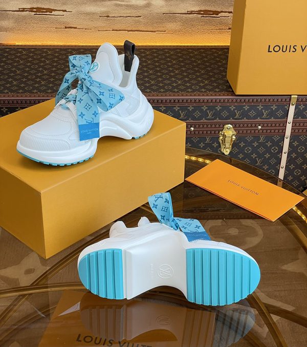 ルイヴィトン 靴 LV アークライト スニーカー レディース lv303335 ホワイト N品 スニーカー 人気レディース - 画像 (2)