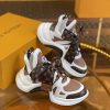 ルイヴィトン 靴 LV アークライト スニーカー レディース lv303336 ホワイト/ブラウン N品 歩きやすいスニーカー レディース 旅行 - 画像 (8)