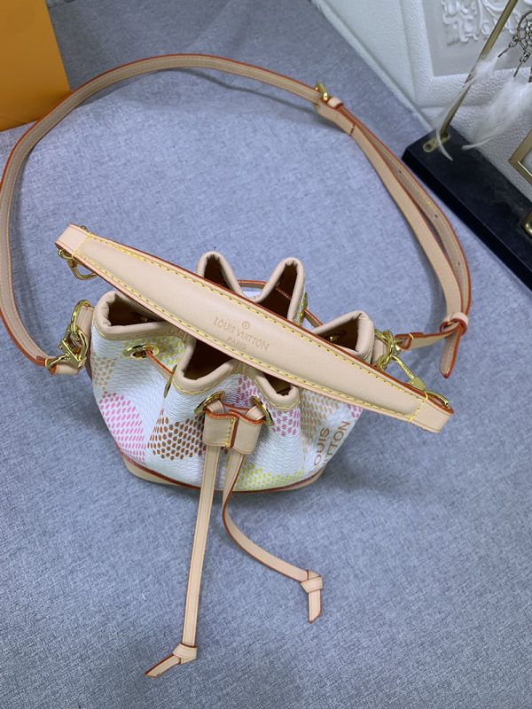 ルイヴィトン ショルダーバッグ ナノ ノエ ダミエ リシャス ピスタチオグリーン ピーチ lv301336 N品 ルイヴィトンミニショルダーバッグ - 画像 (6)