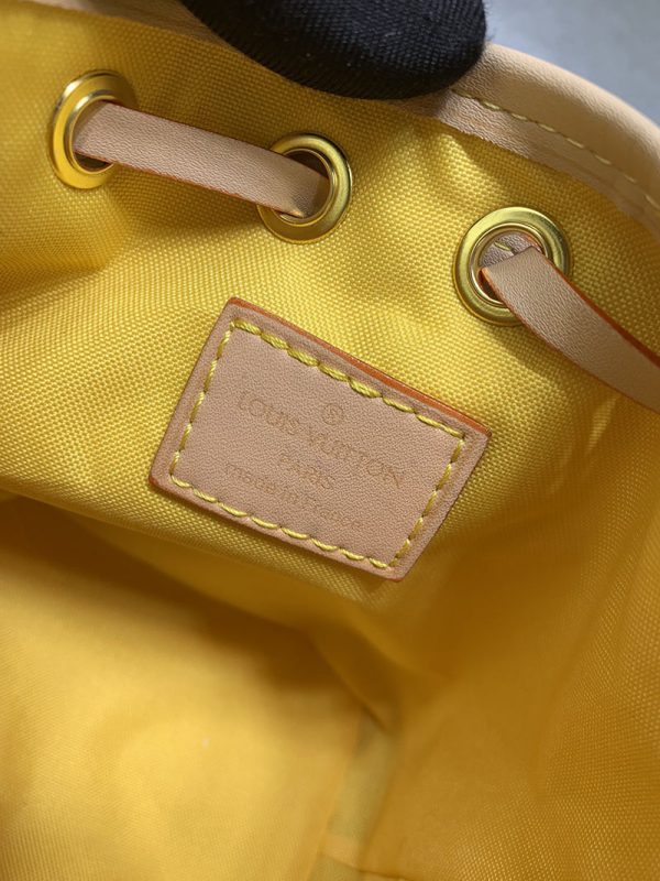ルイヴィトン ショルダーバッグ ナノ ノエ ダミエ リシャス ピスタチオグリーン ピーチ lv301336 N品 ルイヴィトンミニショルダーバッグ - 画像 (3)