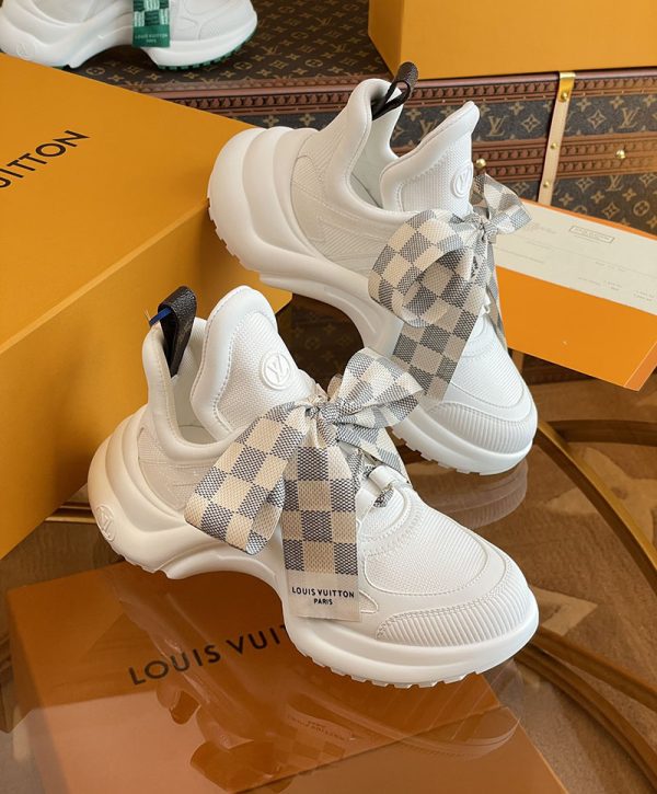 ルイヴィトン 靴 LV アークライト スニーカー レディース lv303337 ホワイト N品 スニーカー レディース 人気 30代 - 画像 (8)