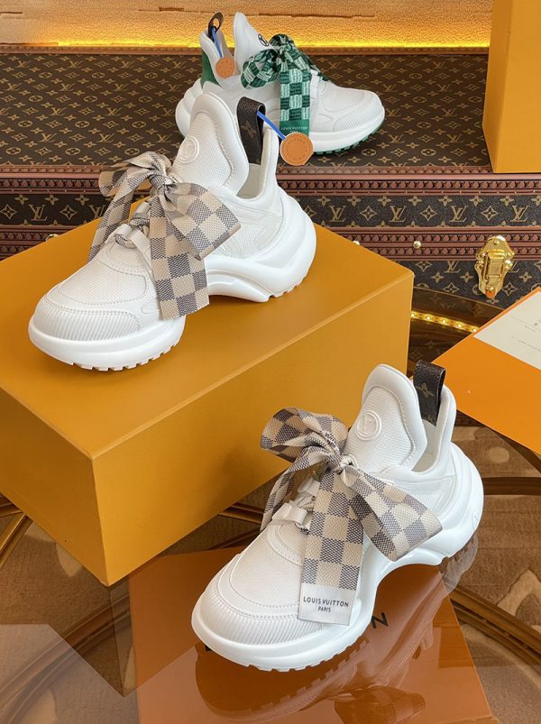 ルイヴィトン 靴 LV アークライト スニーカー レディース lv303337 ホワイト N品 スニーカー レディース 人気 30代 - 画像 (7)
