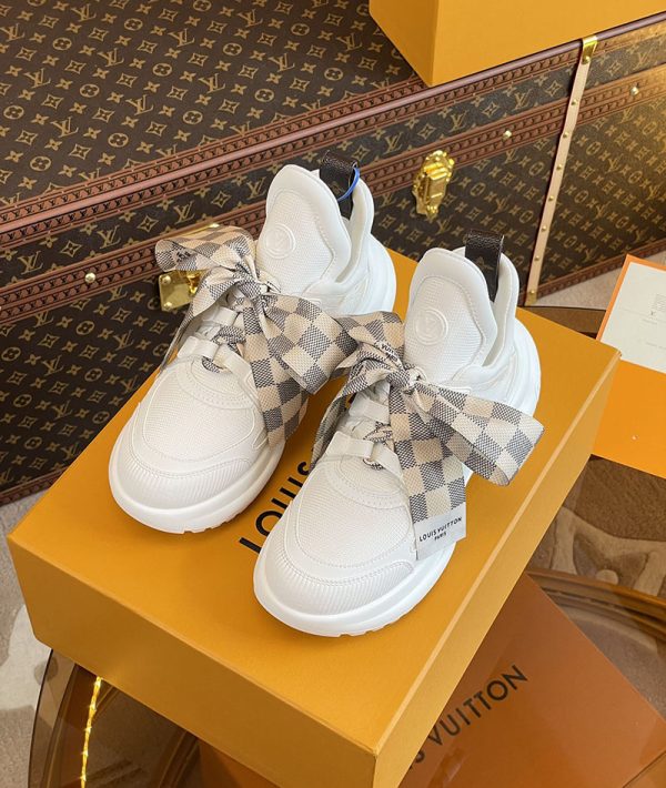 ルイヴィトン 靴 LV アークライト スニーカー レディース lv303337 ホワイト N品 スニーカー レディース 人気 30代 - 画像 (3)