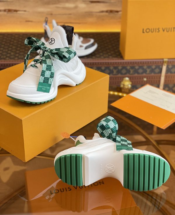 ルイヴィトン 靴 LV アークライト スニーカー レディース lv303338 ホワイト N品 スニーカー レディース 白 革 - 画像 (4)