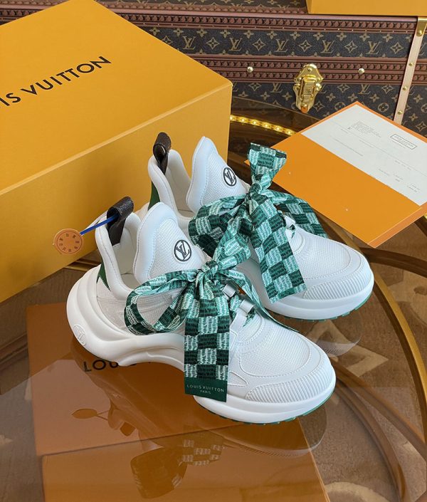 ルイヴィトン 靴 LV アークライト スニーカー レディース lv303338 ホワイト N品 スニーカー レディース 白 革 - 画像 (2)