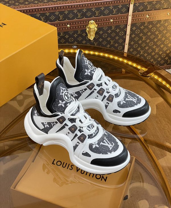 ルイヴィトン 靴 LV アークライト スニーカー レディース lv303339 ホワイト/ブラック N品 スニーカー レディース 人気 30代 - 画像 (9)