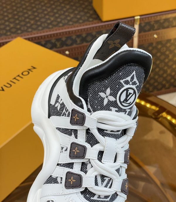 ルイヴィトン 靴 LV アークライト スニーカー レディース lv303339 ホワイト/ブラック N品 スニーカー レディース 人気 30代 - 画像 (3)