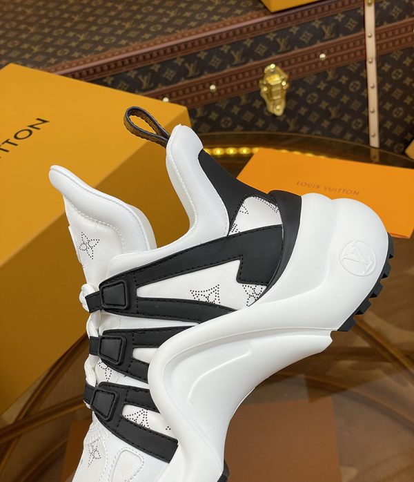 ルイヴィトン 靴 LV アークライト スニーカー レディース lv303340 ホワイト/ブラック N品 白スニーカー レディースコーデ - 画像 (6)