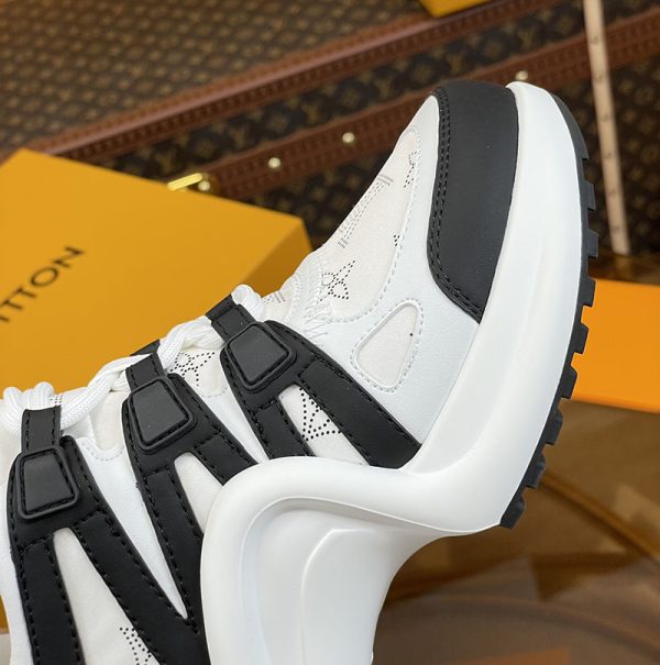 ルイヴィトン 靴 LV アークライト スニーカー レディース lv303340 ホワイト/ブラック N品 白スニーカー レディースコーデ - 画像 (5)