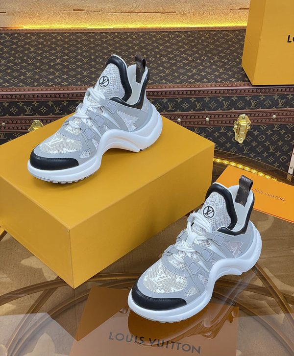 ルイヴィトン 靴 LV アークライト スニーカー レディース lv303341 ホワイト/グレー N品 スニーカー レディース 人気 30代 - 画像 (6)