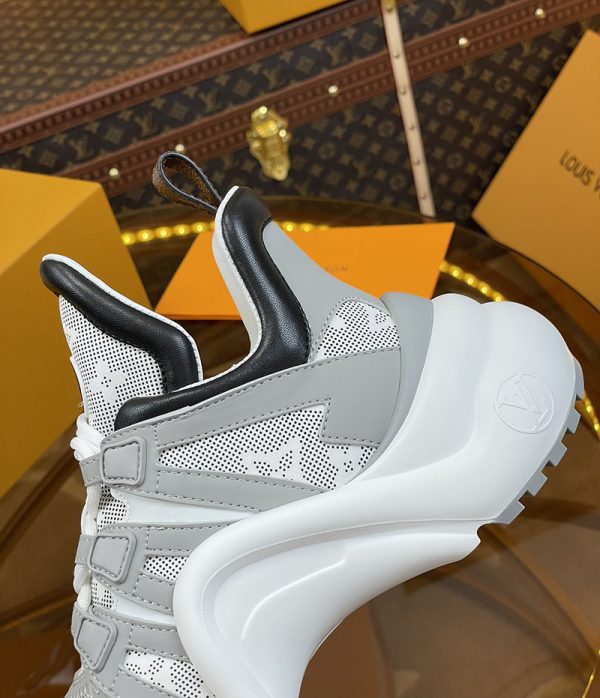 ルイヴィトン 靴 LV アークライト スニーカー レディース lv303341 ホワイト/グレー N品 スニーカー レディース 人気 30代 - 画像 (5)