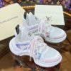 ルイヴィトン 靴 LV アークライト スニーカー レディース lv303343 ホワイト/ピンク N品 スニーカー レディース 厚底 人気 - 画像 (7)