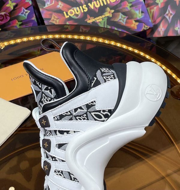 ルイヴィトン 靴 LV アークライト スニーカー レディース lv303345 ホワイト/ブラック N品 スニーカー レディース 厚底 人気 - 画像 (6)