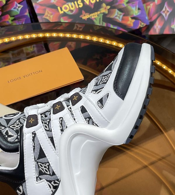 ルイヴィトン 靴 LV アークライト スニーカー レディース lv303345 ホワイト/ブラック N品 スニーカー レディース 厚底 人気 - 画像 (5)