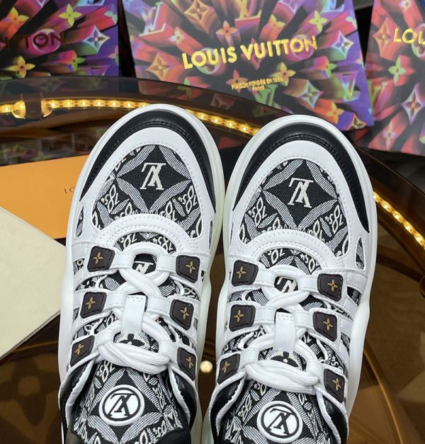 ルイヴィトン 靴 LV アークライト スニーカー レディース lv303345 ホワイト/ブラック N品 スニーカー レディース 厚底 人気 - 画像 (4)