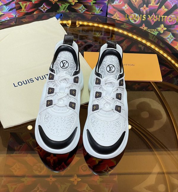 ルイヴィトン 靴 LV アークライト スニーカー レディース lv303346 ホワイト/ブラック N品 スニーカー レディース 厚底 白 - 画像 (8)