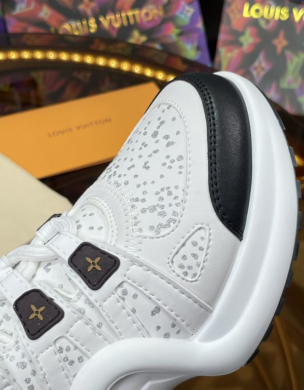 ルイヴィトン 靴 LV アークライト スニーカー レディース lv303346 ホワイト/ブラック N品 スニーカー レディース 厚底 白 - 画像 (4)