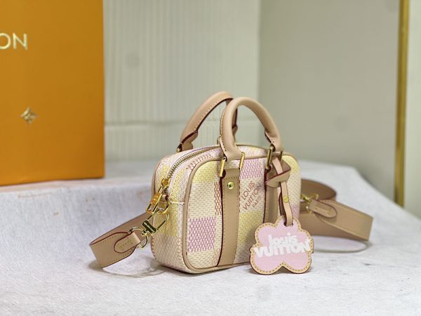 ルイヴィトン ナノ･ポルト ドキュマン･ヴォワヤージュ lv301347 ピーチ N品 ルイヴィトンボストンバッグミニ - 画像 (9)