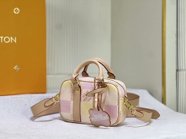 ルイヴィトン ナノ･ポルト ドキュマン･ヴォワヤージュ lv301347 ピーチ N品 ルイヴィトンボストンバッグミニ - 画像 (8)