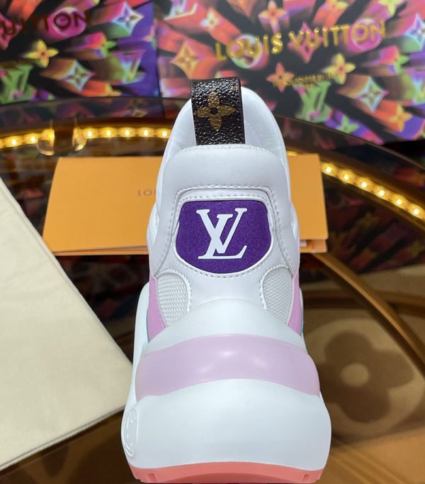 ルイヴィトン 靴 LV アークライト スニーカー レディース lv303347 ホワイト/ピンク N品 スニーカー レディース 厚底 白 - 画像 (3)