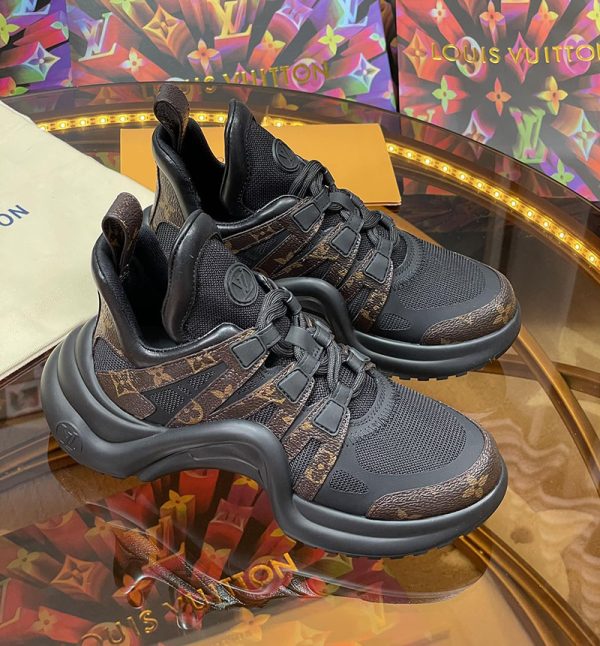 ルイヴィトン 靴 LV アークライト スニーカー レディース lv303349 ブラック N品 スニーカー 黒 レディース コーデ - 画像 (8)