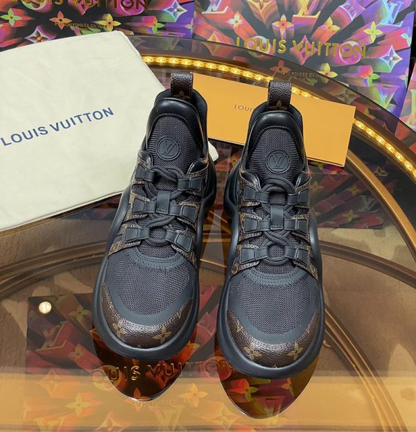 ルイヴィトン 靴 LV アークライト スニーカー レディース lv303349 ブラック N品 スニーカー 黒 レディース コーデ - 画像 (7)