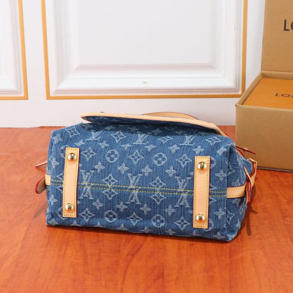 ルイヴィトン キャリーオール NM PM lv301350 ブルーデニム N品 ルイヴィトン バッグ デニム - 画像 (7)